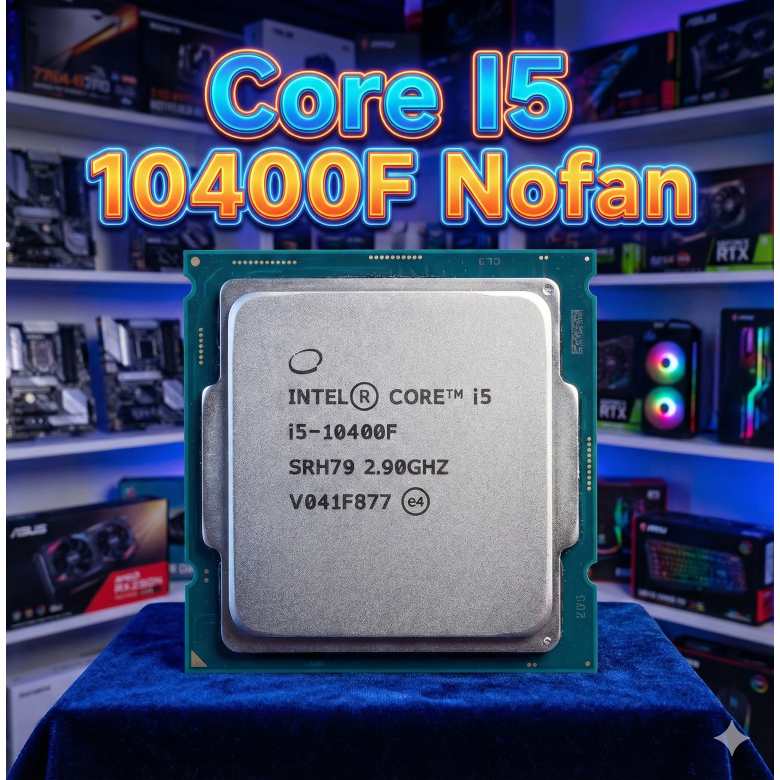 🔥CPU มือสอง🔥 Intel Core i5-10400F (Gen 10) LGA1200 ตัวแรงคุ้มๆ ไม่มีพัดลม สภาพดี เทสผ่าน 100%