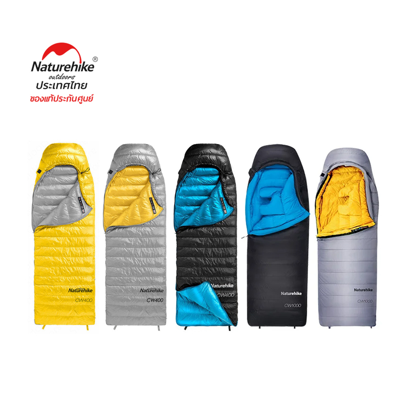 Naturehike Thailand ถุงนอน รุ่น CW400 mummy duck down sleeping bag NH18C400-D, CNK2450WS048