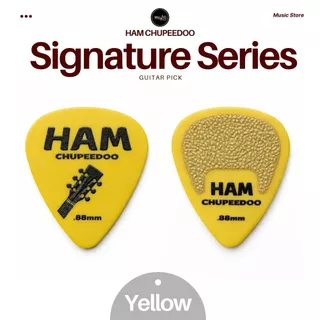 ปิ๊กกีตาร์ HAM CHUPEEDOO PICK signature ปิ๊กกันลื่น วัสดุทนทาน แข็งแรง เหมาะสำหรับการตีคอร์ดปิ๊กกิ้ง
