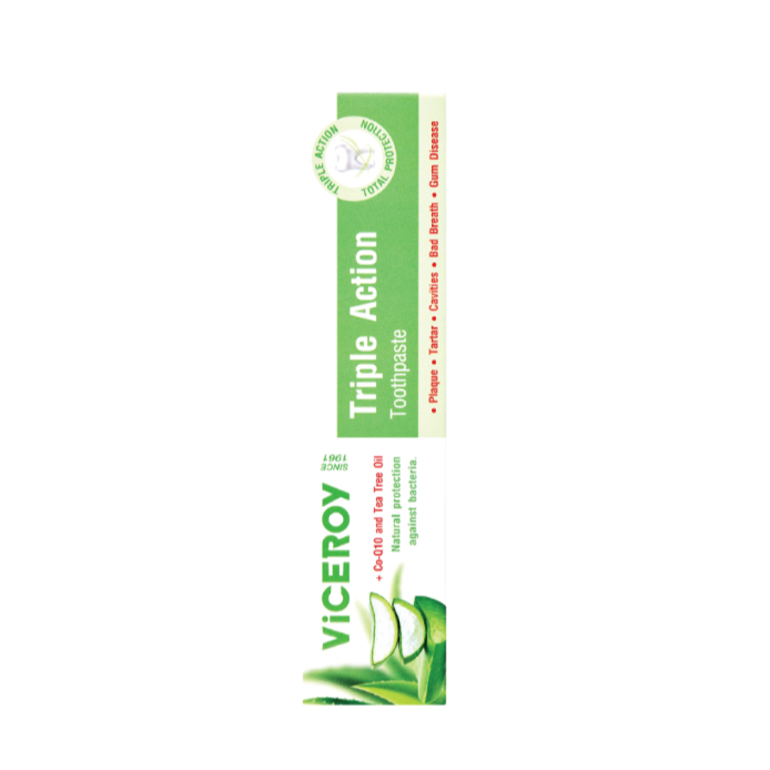 Viceroy Triple Action Aloe Vera Toothpaste 50 g ไวซ์รอย ยาสีฟัน 50 กรัม