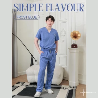 ชุดสครับขาตรง กางเกงทรงสุภาพ (ปักชื่อ) Scrubs STAT รุ่น "Simple Flavour Collection" 3 สีใหม่