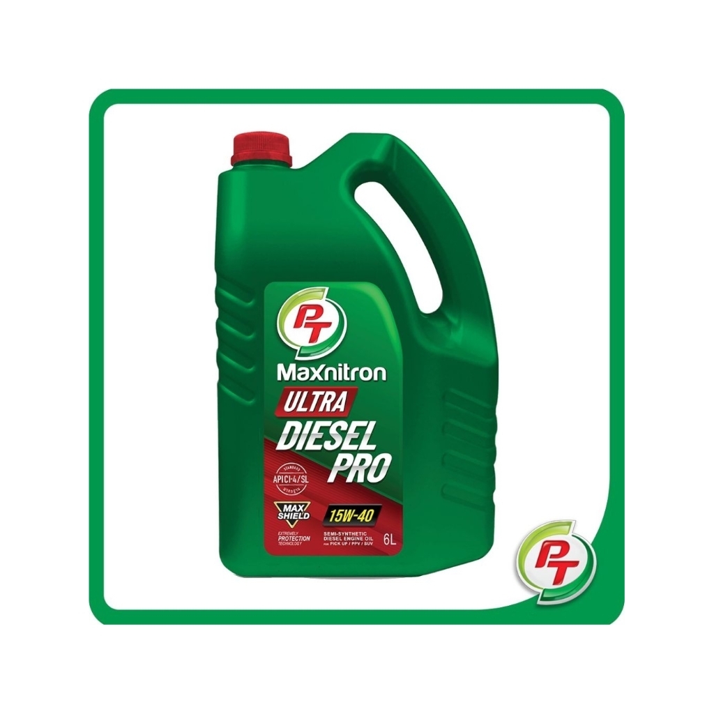 น้ำมันเครื่องดีเซล PT Maxnitron Ultra Diesel Pro ขนาด 6 ลิตร แถม 1 ลิตร
