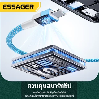 Essager 100W C-C สายเคเบิลข้อมูลชาร์จเร็วสีฟุตบอล for huawei xiaomi ip