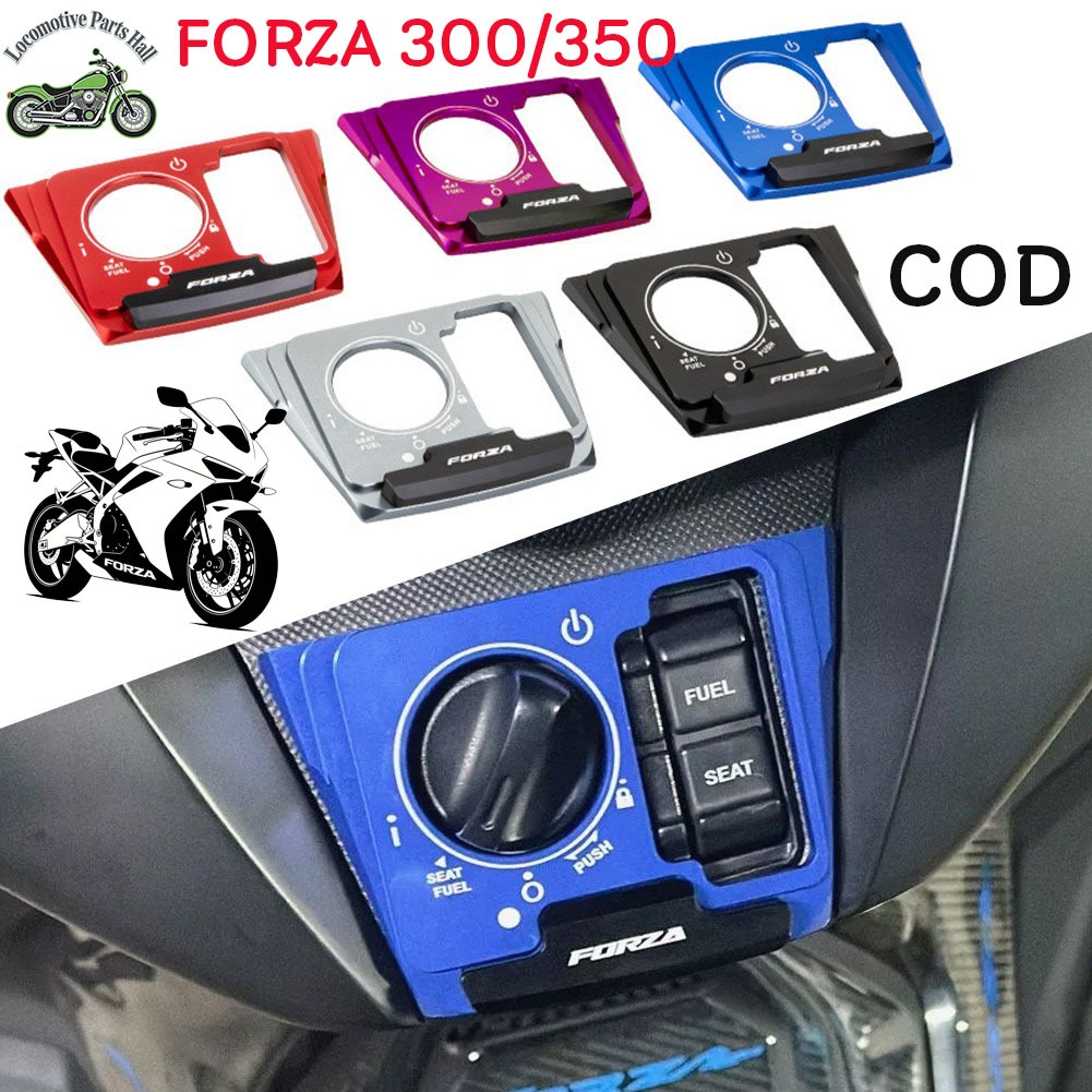 ✨COD✨เหมาะสําหรับ Honda FORZA350/300 NSS350 ดัดแปลงอลูมิเนียมไฟฟ้าประตูล็อคฝาครอบป้องกันตกแต่ง
