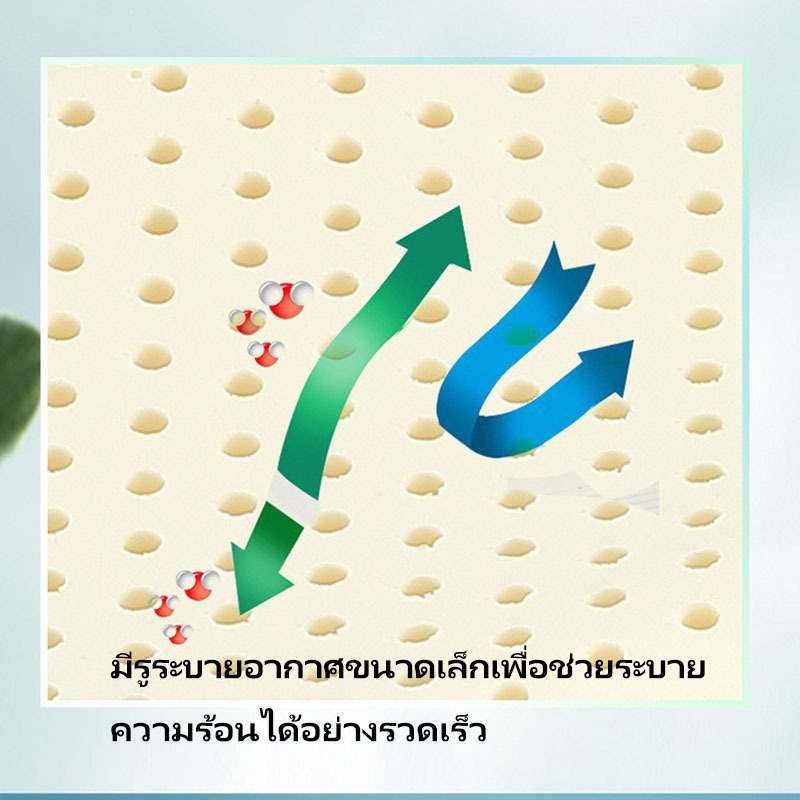 หมอนเด็ก หมอนยางพารา หมอน+ปลอกหมอน บรรเทาอาการปวดต้นคอ รูปที่ 5