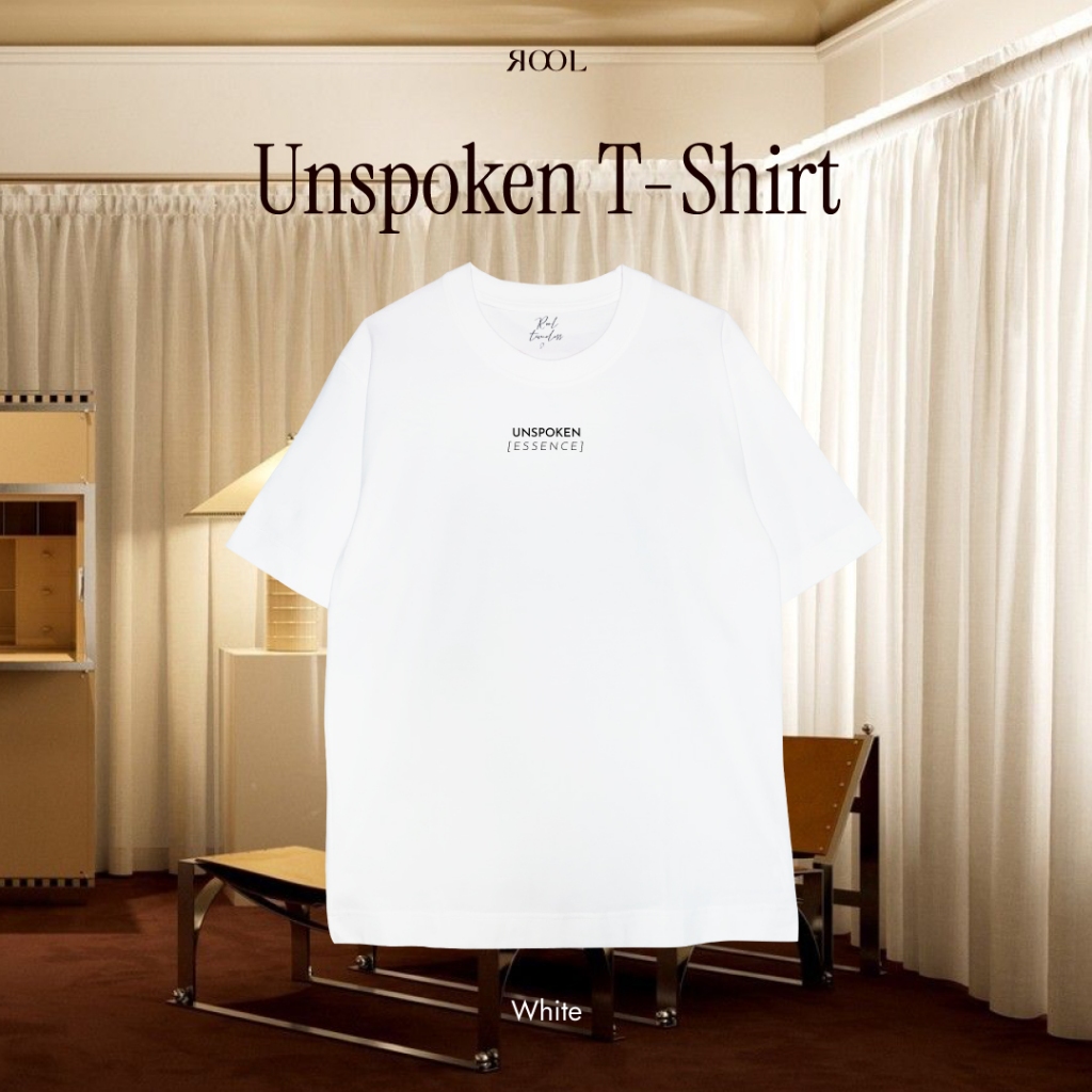 Rool - Unspoken T-Shirt เสื้อผ้าแฟชั่นผู้หญิง เสื้อยืดคอกลม ขนาดโอเวอร์ไซส์
