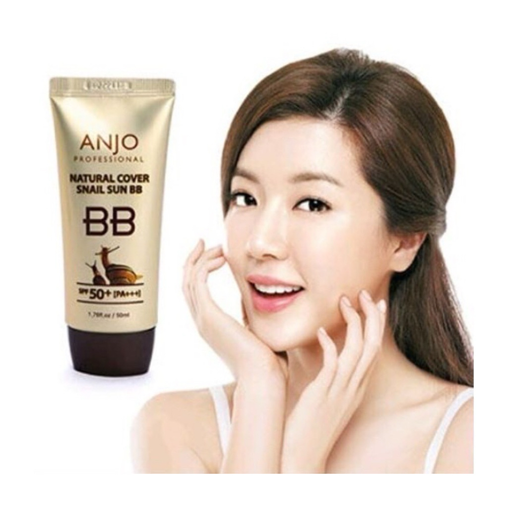 🐌 ครีมกันแดดผสมบีบี anjo natural cover snail sun bb cream 50 ml 🐌