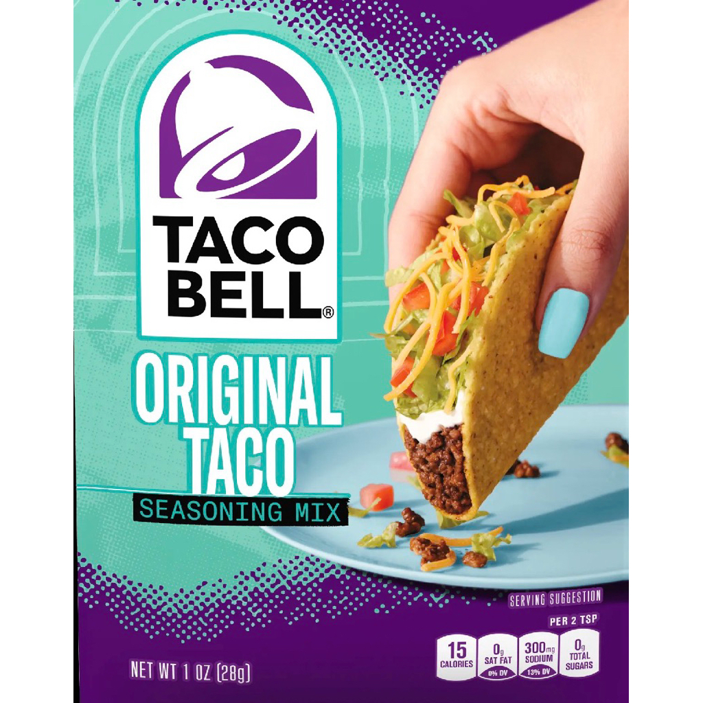 Taco Bell Taco Seasoning Mix 28g ซอสปรุงรสชนิดผง ตรา ทาโก้เบล ออริจินัล