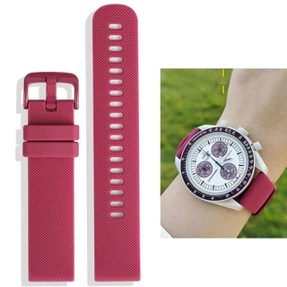 สายยางซิลิโคน Omega x Swatch Moonswatch | อะไหล่ทดแทน สายนาฬิกา นุ่ม ใส่สบาย