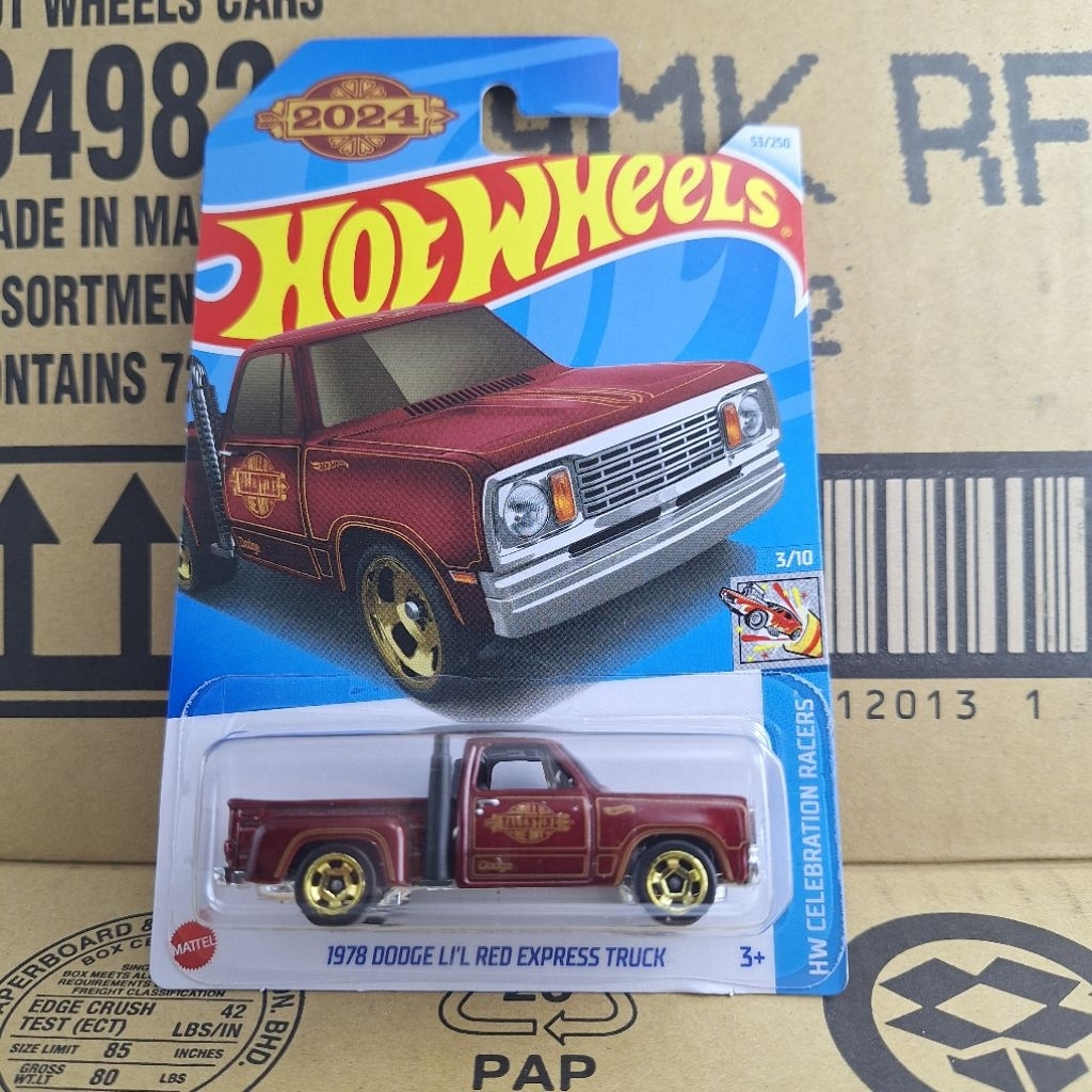 รถเหล็ก Hotwheels 1978 DODGE LI'L RED EXPRESS TRUCK 53/250 (kg23)