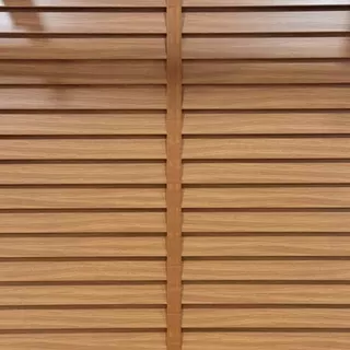Custom Size มู่ลี่ไม้ มู่ลี่โฟมวูด Foamwood Blinds - A25-45 Brown Color