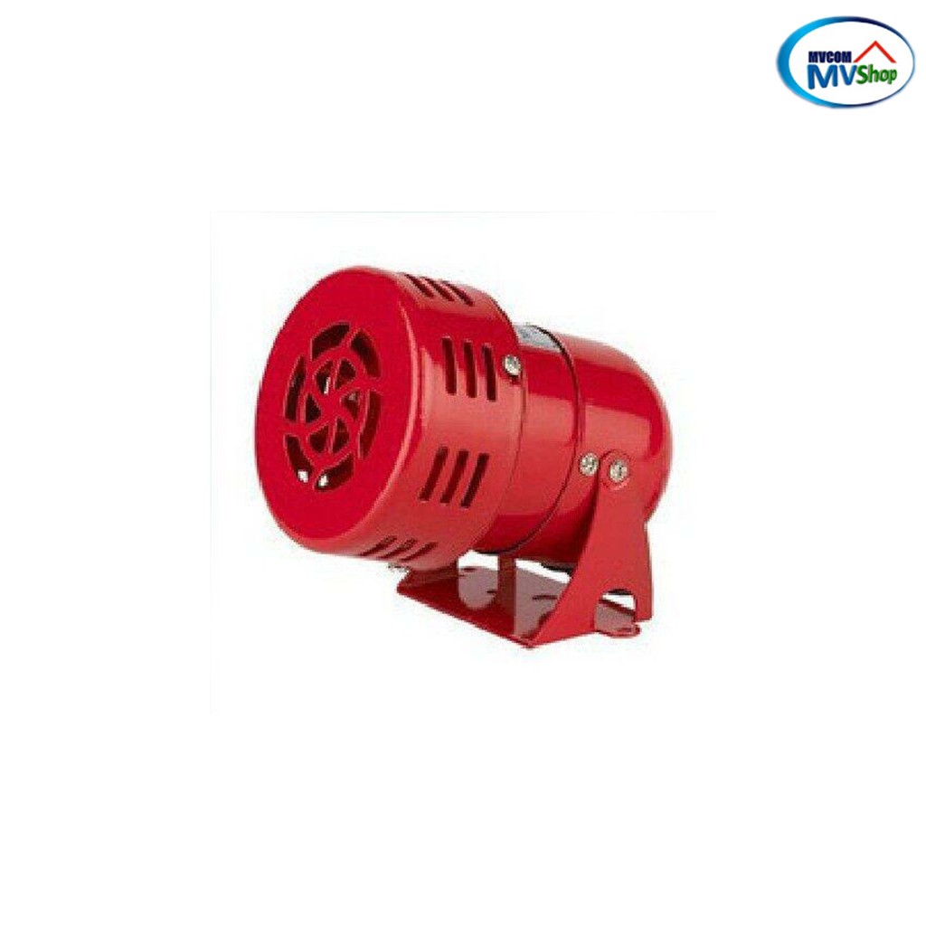 MINI SIREN AC 220V ส่งเสียงหวอเตือนภัย สีแดง ใช้ไฟ AC220V ความดัง 90 dB
