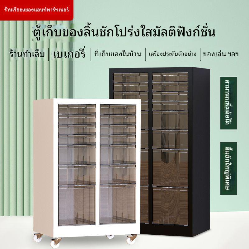 ตู้เก็บเครื่องสำอาง A4A5 ใสโปร่งแสง หลายชั้น เก็บของเก๋ๆ เคลื่อนย้ายง่าย