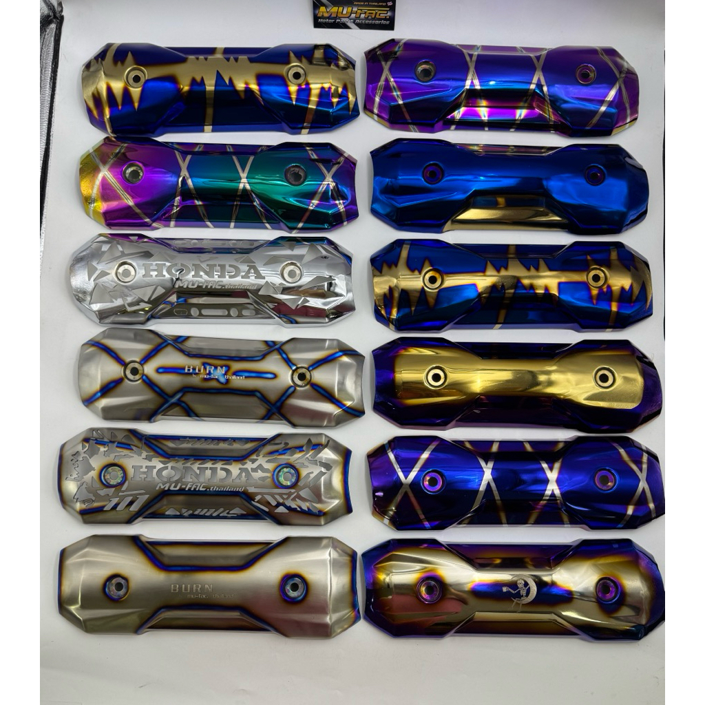 ข้างท่อ กันร้อน Zoomer-x Scoopy สแตนเลส mu-fac 💯💯💯