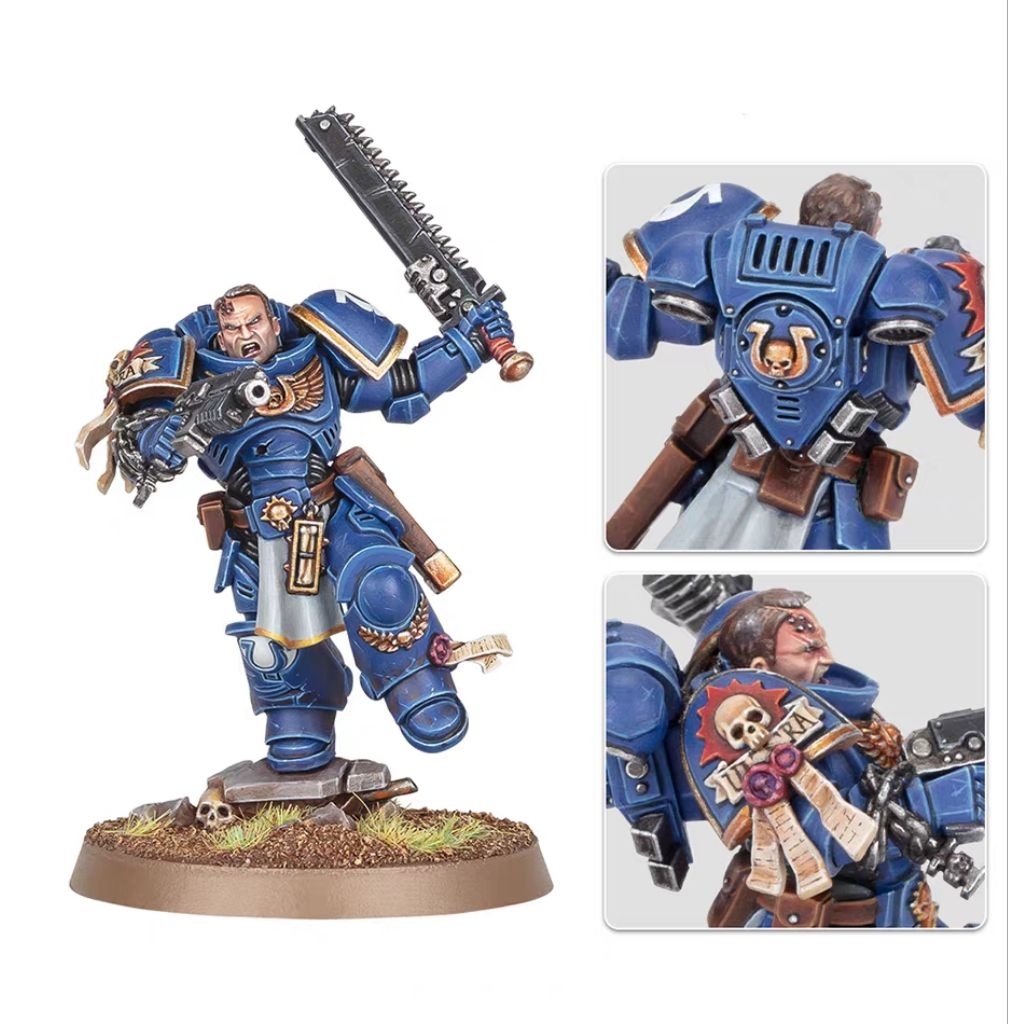 พร้อมส่ง Space Marines: Ultramarines: Lieutenant Demetrian Titus ***no box***