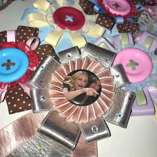 Rosette ribbon - เข็มกลัด + พวงกุญแจ ริบบิ้น 🎀