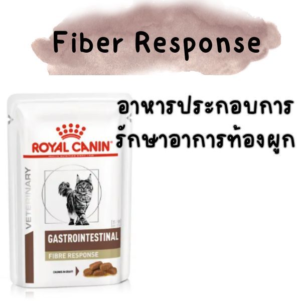 Royal Canin Gastrointestinal Fiber response อาหารเปียกสำหรับแมวโตท้องผูก