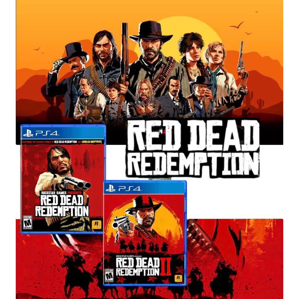 PS4 Games [A/T] RED DEAD redemption 1,2 (English,No-Thai)
