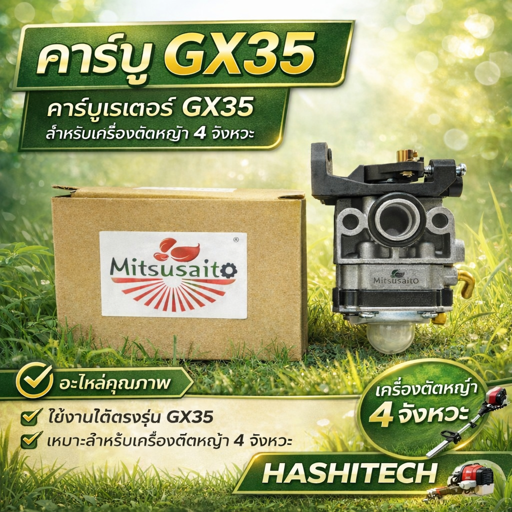 คาบู GX35 คาร์บูเรเตอร์ GX35 เครื่องตัดหญ้า 4จังหวะ by เจ๊เขียวค้าส่ง