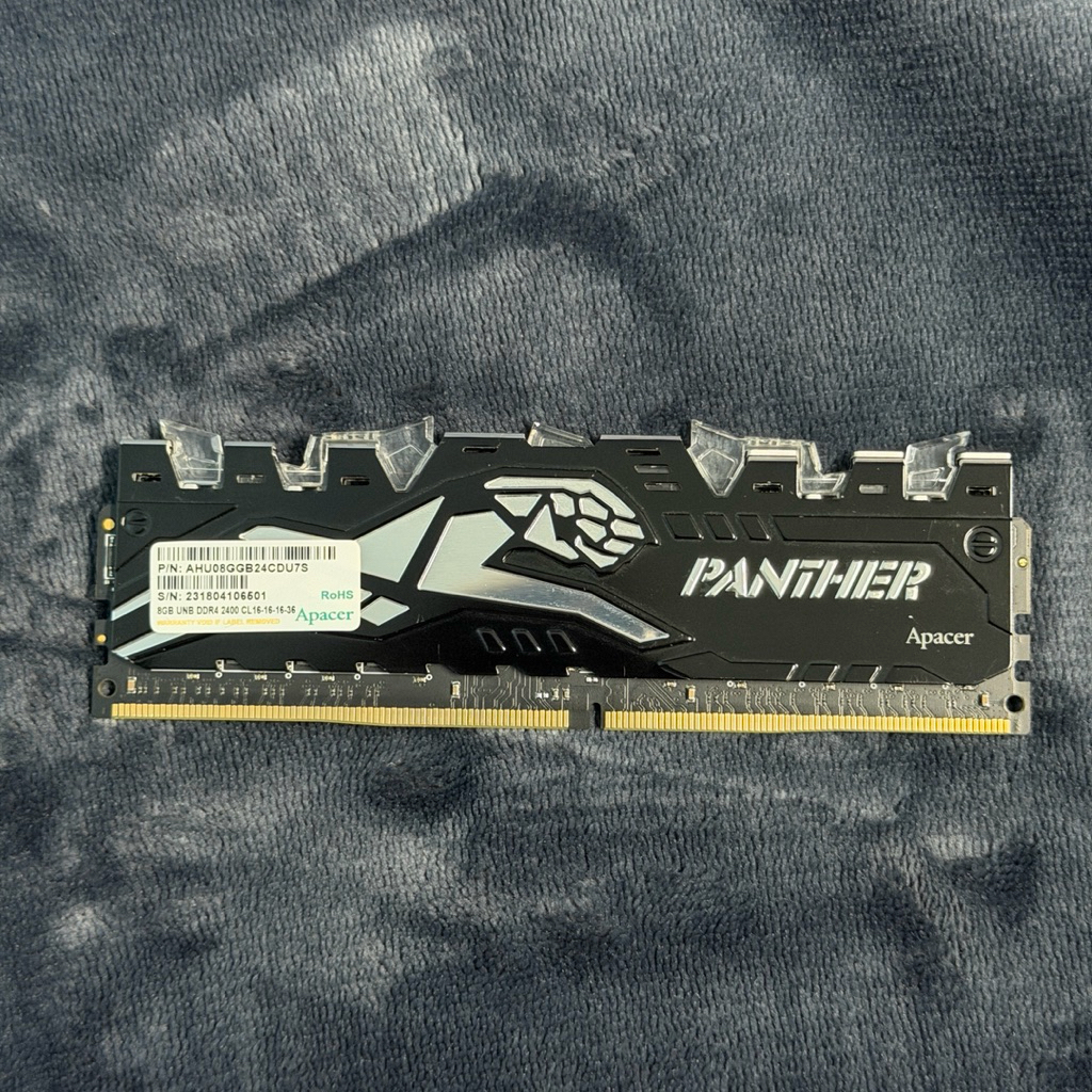 APACER PANTHER RAGE 8GB (8GBx1) DDR4/2400 (SILVER) Memory RAM (หน่วยความจำ) แรม มือสอง