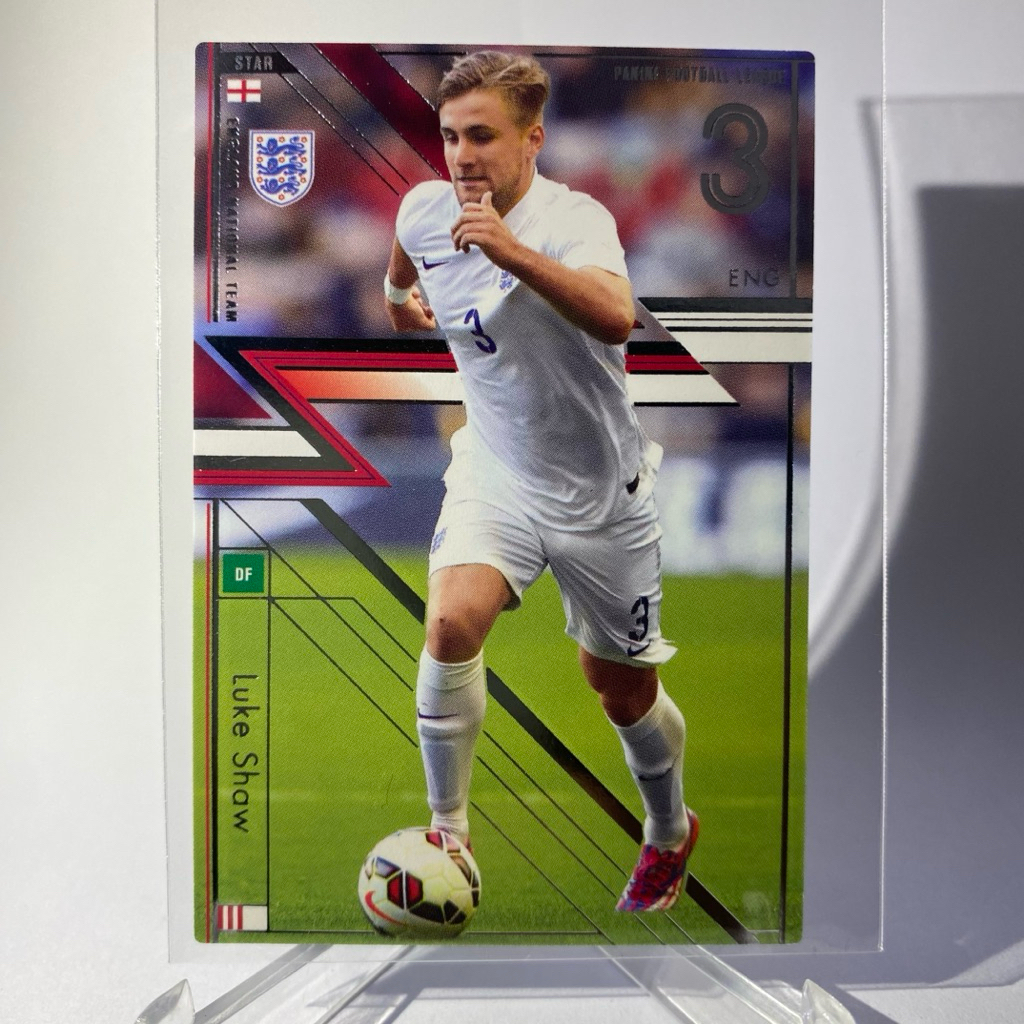 การ์ดนักฟุตบอล LUKE SHAW, ENGLAND NATION TERM, STAR, PANINI FOOTBALL LEAGUE, 2015, (Japan Edition)