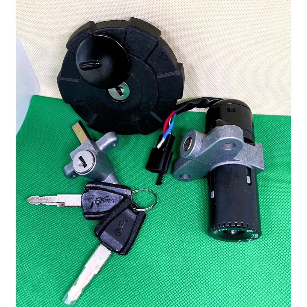 ชุด สวิทย์กุญแจ  รถ Zongshen Ryuka   รุ่น  ZSR 125 new  ( ฝาถังแบบหยัก ) ( 07002-I0E4-C100 )