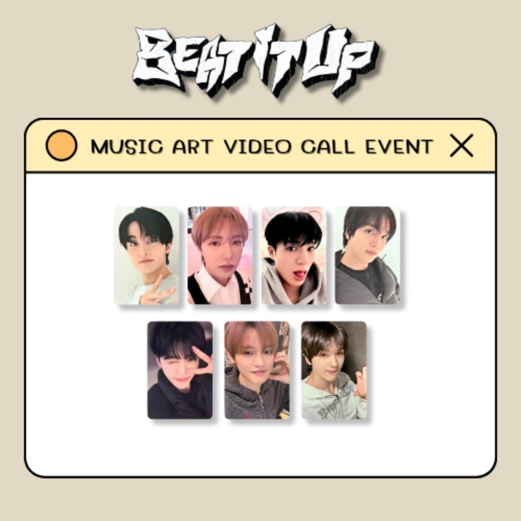 (พร้อมส่ง) | NCT DREAM - Beat It Up Music Art Video Call Event (Photocard)