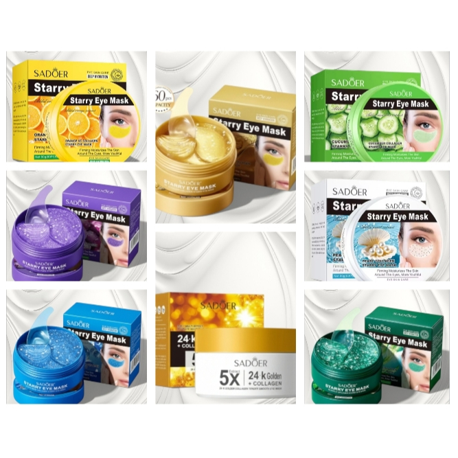 SADOER Starry Eye Mask / 24K Golden Collagen Eye Mask มาส์กใต้ตา มาส์กใต้ตาแบบไฮโดรเจล