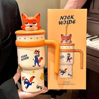 แก้วน้ำเก็บอุณหภูมิ Zootopia สินค้าลิขสิทธิ์แท้💯💯💯 แบบมีหลอด…