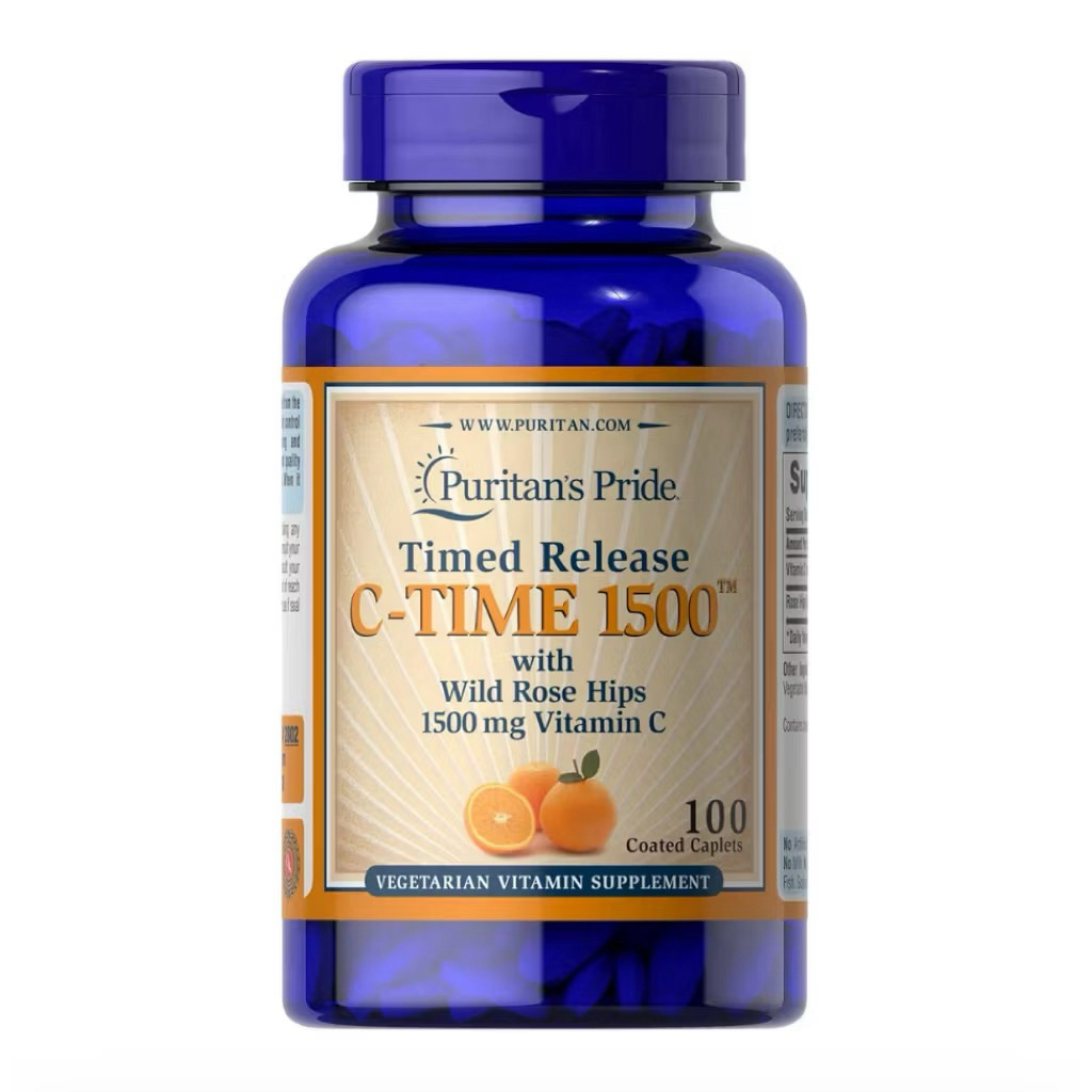 Exp 10/28 C time 1500 release วิตามินซี 1500 mg ความเข้มข้นสูงและดูดซึมได้ดี