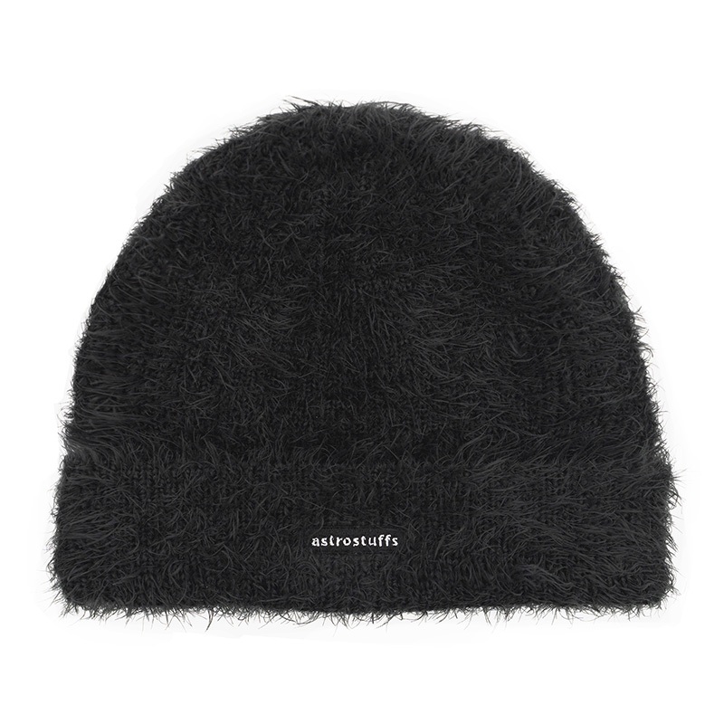 ASTRO STUFFS SP25 FUR LOGO BEANIE - (ฺBLACK/GREEN)
