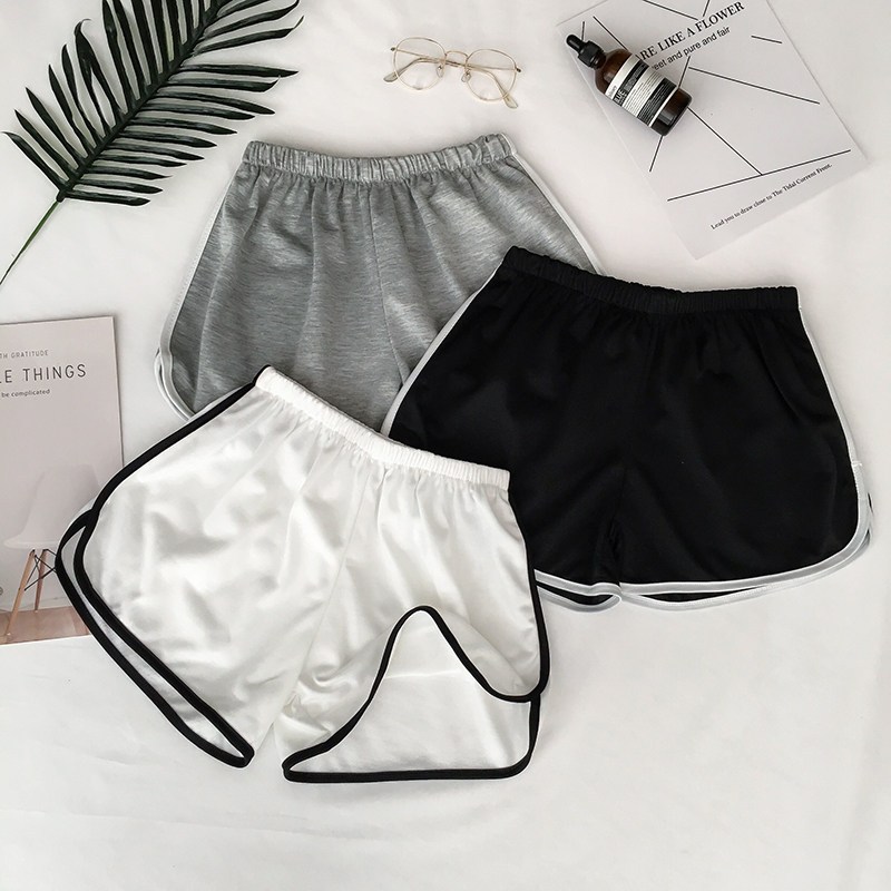 กางเกงขาสั้น shorts แฟชั่นหวานๆ เอวยางยืด ราคาถูก เนื้อผ้าใส่สบาย 6 สี ขายส่ง พร้อมส่ง COD