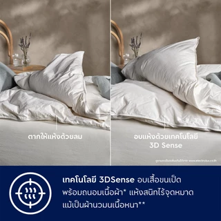 [ติดตั้งฟรี] Electrolux เครื่องอบผ้าระบบปั๊มความร้อน (Heat Pump) 9 กก. รุ่น EDH902R9SC สีเทาเข้ม