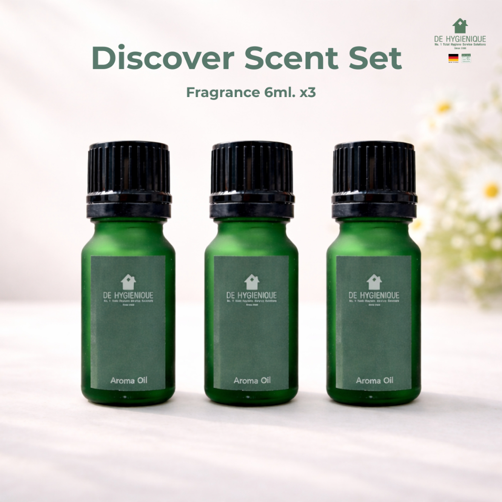 De Hygienique เซ็ท Discover Scent น้ำมันหอมระเหย 6ml. x3 | Discover Scent Set Aroma Oil Fragrance 6m