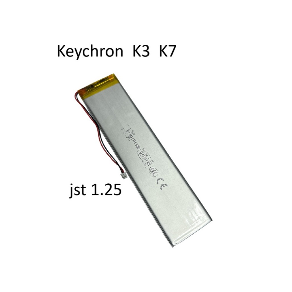 รุ่น 3032130 1800mAh สำหรับคีย์บอร์ดไร้สาย Keychron  K3 K7 ไฟ LED บลูทูธ กล้องติดรถยนต์