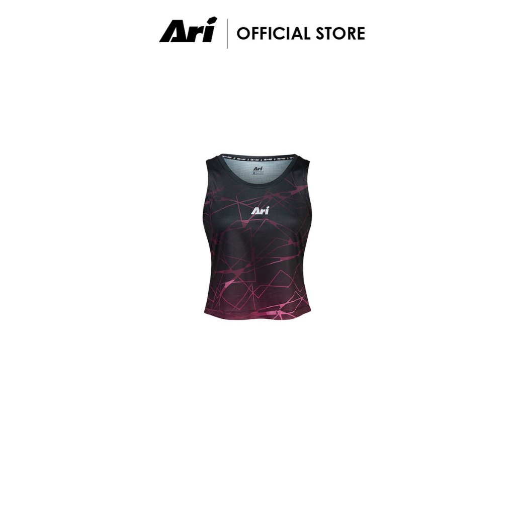 ARI PRISMATIC ADEPT SIGNATURE RUNNING CROP - PINK (AAP3209-07) เสื้อครอป ผู้หญิง อาริ PRISMATIC สีชมพู