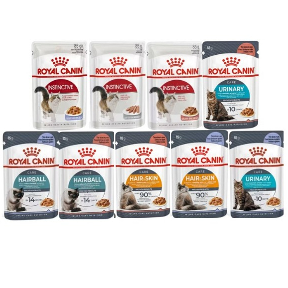[12 ซอง] Royal Canin โรยัล คานิน อาหารเปียกสำหรับแมวทุกช่วงวัย ทุกสายพันธุ์ ขนาดซองละ85g.*โปรดอ่านรายละเอียดก่อนสั่งซื้อ