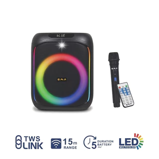 AJ ลำโพงบลูทูธ รุ่น X-65 60วัตต์ เชื่อมต่อ 2 ตัวได้ เบสเเน่น มีไฟ LED แถมไมค์ลอย รับประกัน 1 ปี
