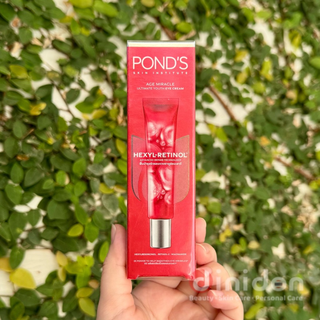 ((dinidon shop)) (Exp.02/2027) Pond's Age Miracle Ultimate Youth Eye Cream Hexyl-Retinol 15 Ml.