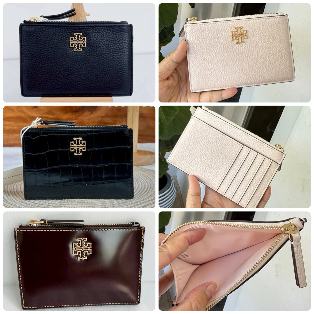 [ของแท้] 🍀พร้อมส่ง Tory Burch Britten Card Case ใส่บัตรใส่เหรียญหญิง