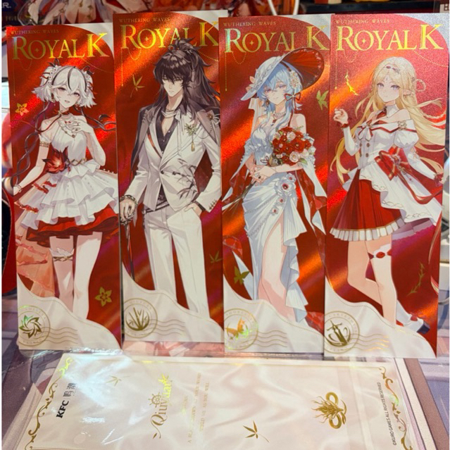 [พร้อมส่ง] official แท้ Qiuyuan/Camellya/Cartethyia/Shorekeeper Laser card wuthering waves kuro game