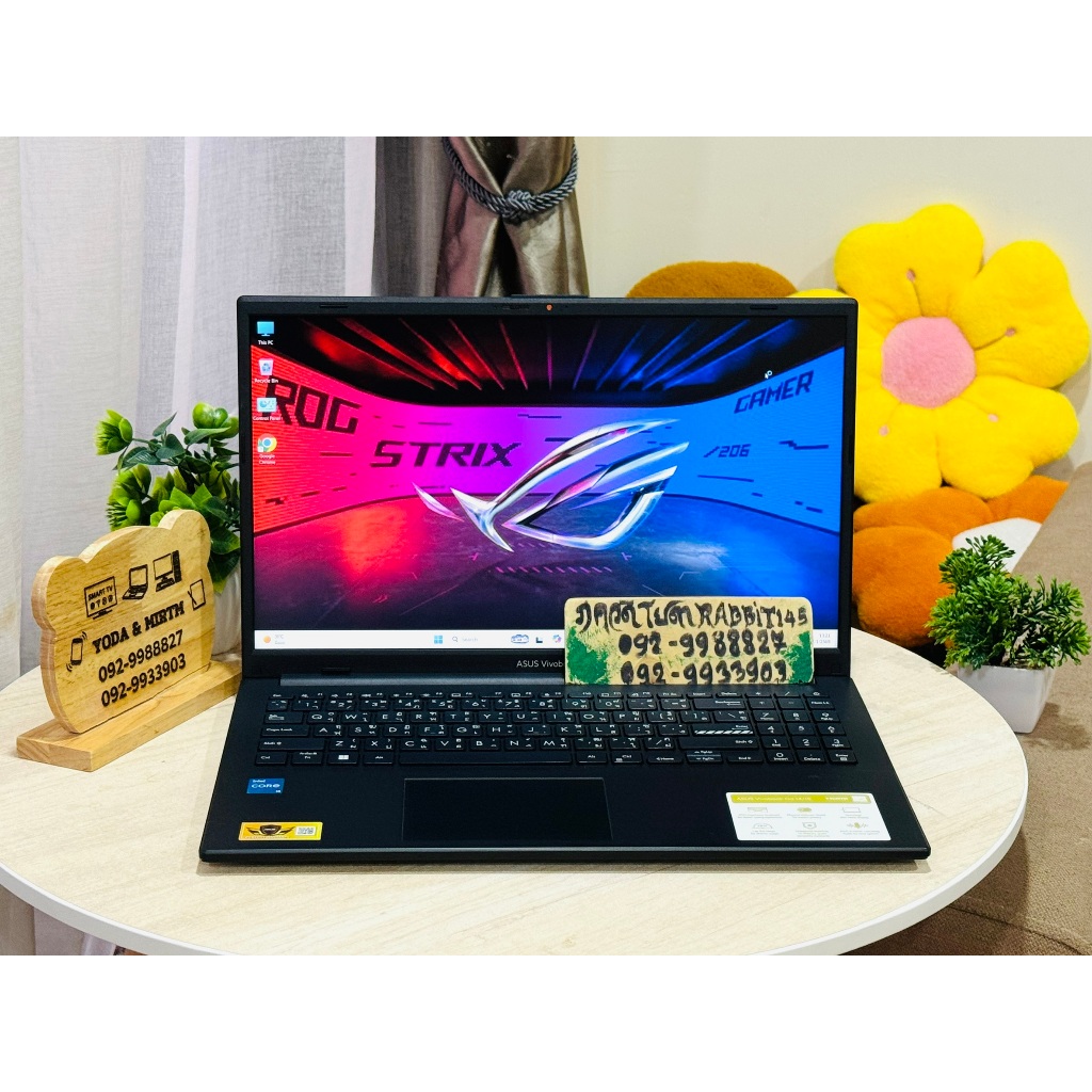 Notebook Asus VivoBook Go15 Core i3 Gen N, Ram 8G ประกันศูนย์ 2027