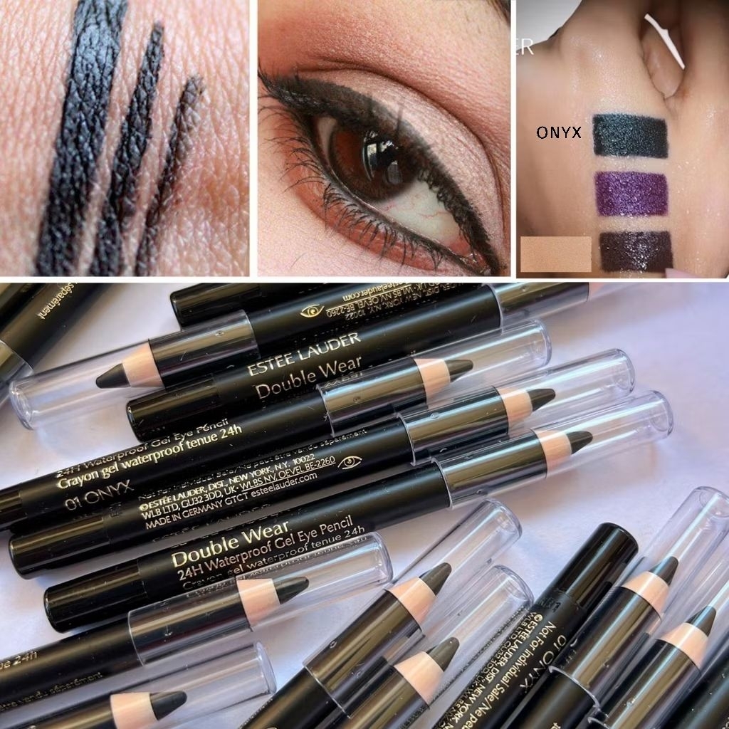 Estee Lauder Double Wear 24H Waterproof Gel Eye Pencil  # 01 ONYX สูตรเนื้อครีมที่บางเบา เซ็ทตัวเร็ว ไม่เหนอะหนะ ใช้ง่าย