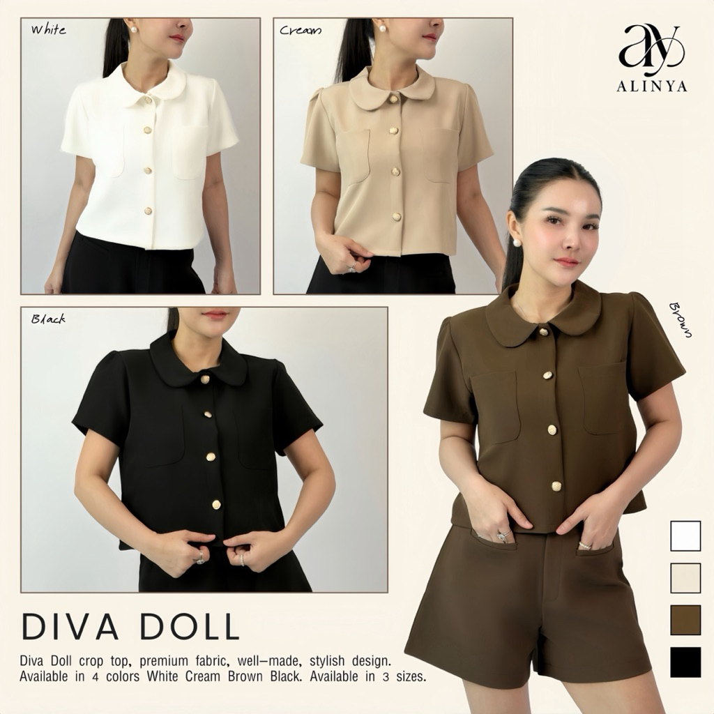 H001 / Diva Doll  (เฉพาะเสื้อ กระเป๋าใช้งานได้จริง)