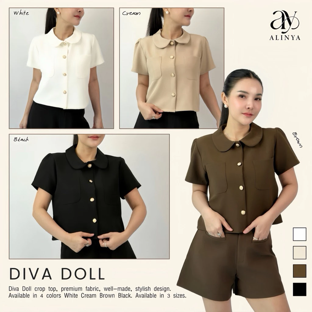 H001 / Diva Doll (เฉพาะเสื้อ กระเป๋าใช้งานได้จริง)
