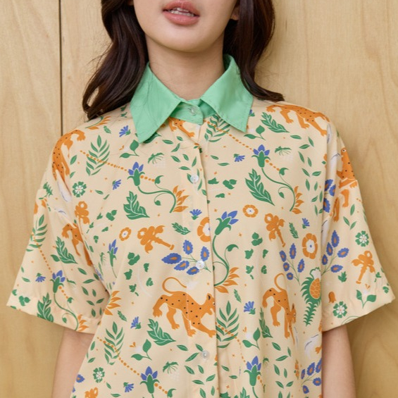 Hello Sunshine Set - ชุด set Shirt + Skort - East Land ชุดพิมพ์ลายเฉพาะแบรนด์