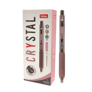 Oniso ราคาส่ง ยกแพ็ค 10 ด้าม ปากกาเจล Gel Pen หมึกสีน้ำเงิน 0.5มม/0.38มม. 9133 Cosy Crystal ยกกล่อง
