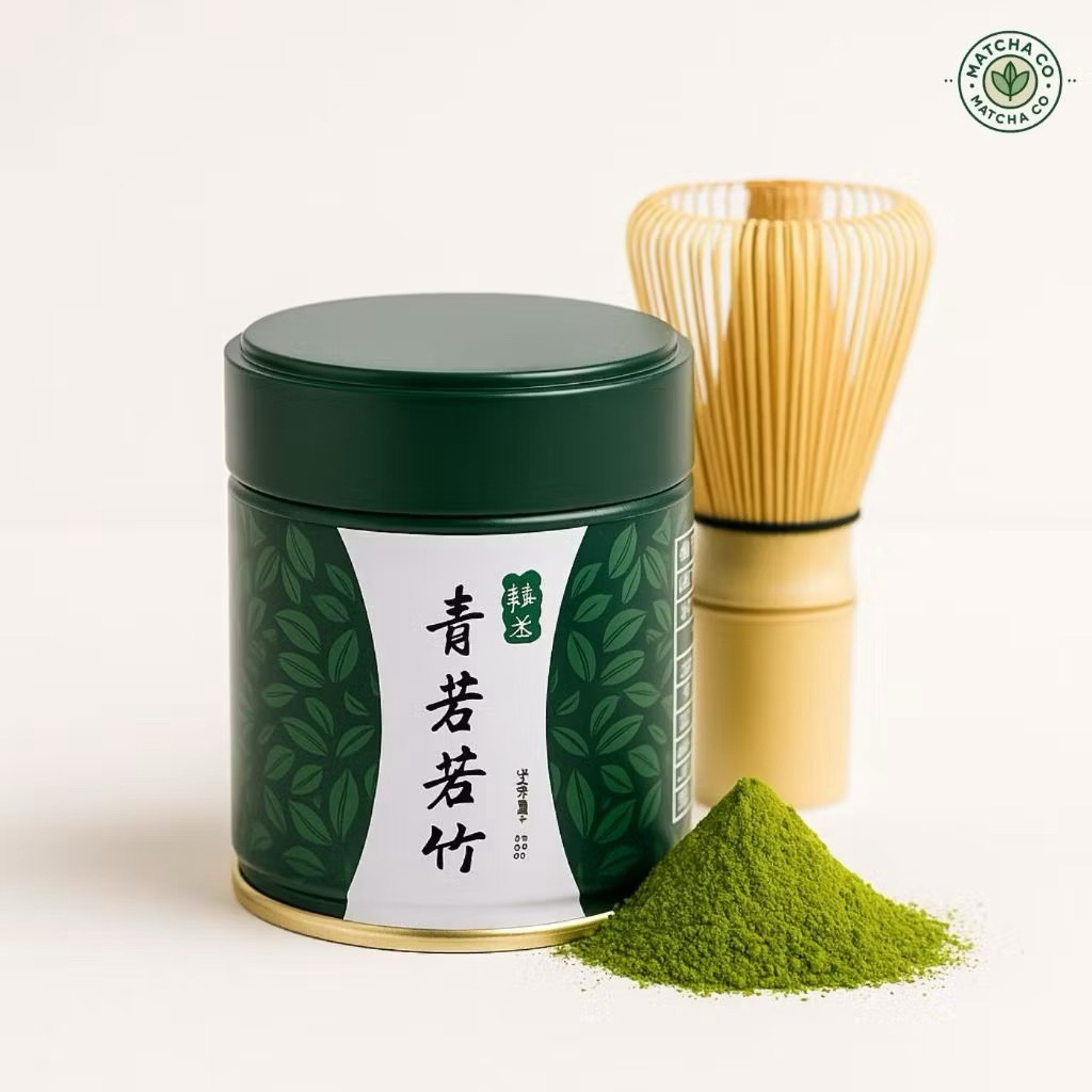 ผงมัทฉะชาเขียว เกรดพรีเมี่ยม โทนถั่ว แบบกระปุก ขนาด 35g Qingxi Ruozhu (มัทฉะตามแม่ตุ๊ก)