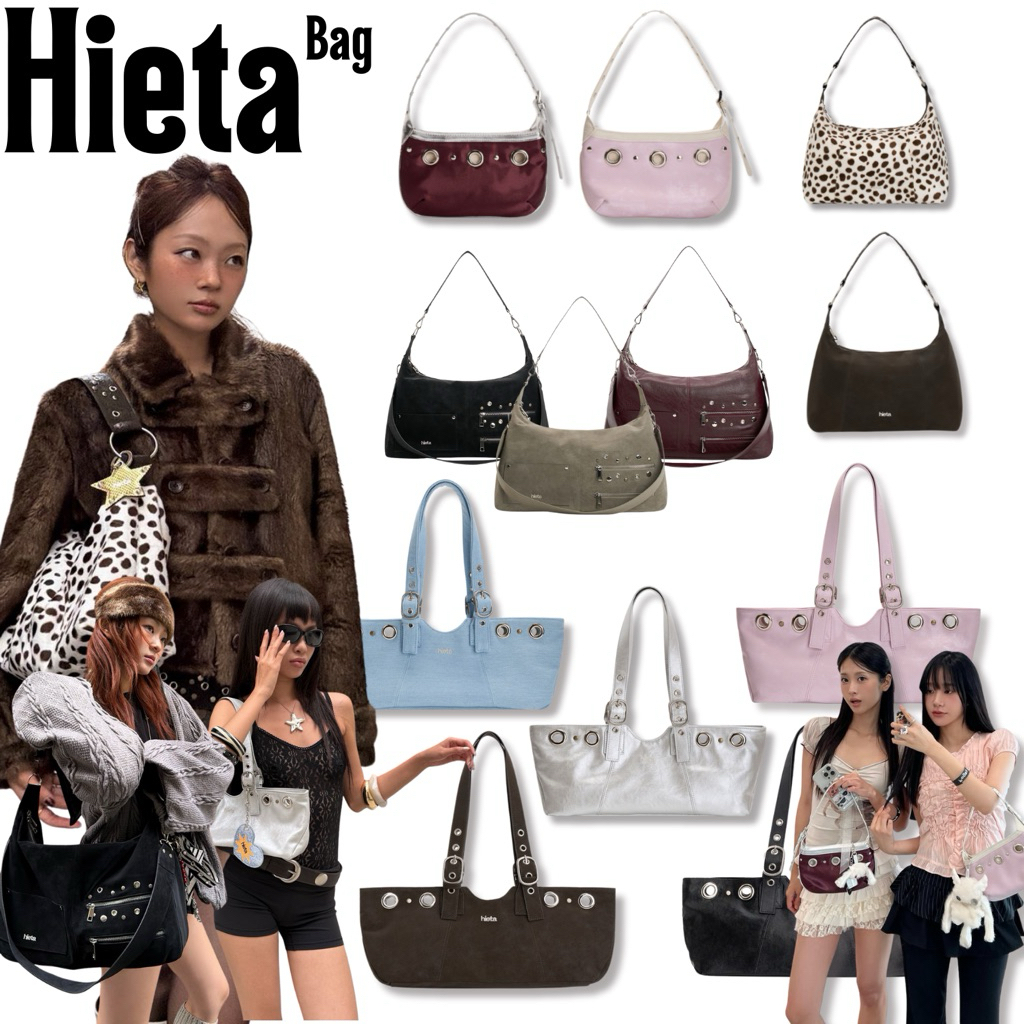 [🇰🇷Preorder สอบถามก่อนสั่งซื้อ]กระเป๋าแฟชั่น กระเป๋าสะพายข้าง Hieta bag