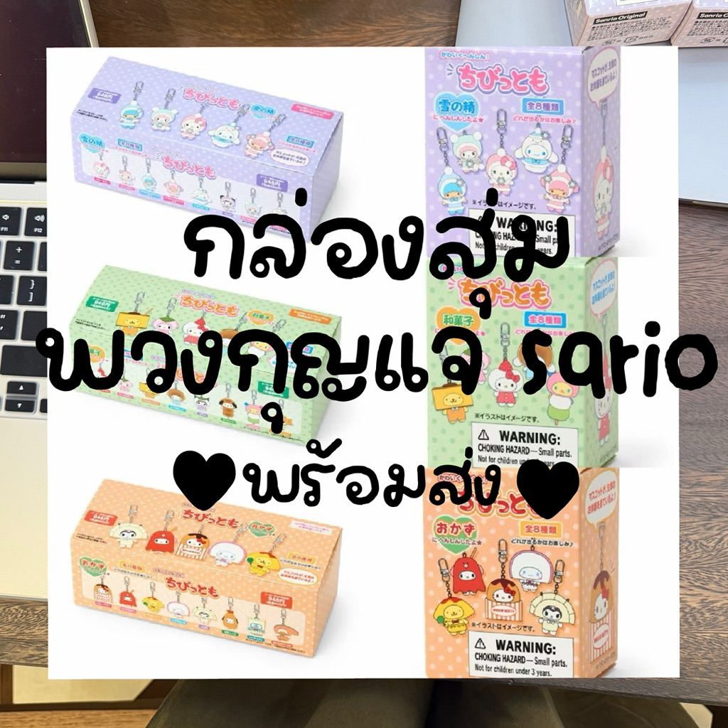 *พร้อมส่ง* กล่องสุ่ม พวงกุญแจ sario 🤍